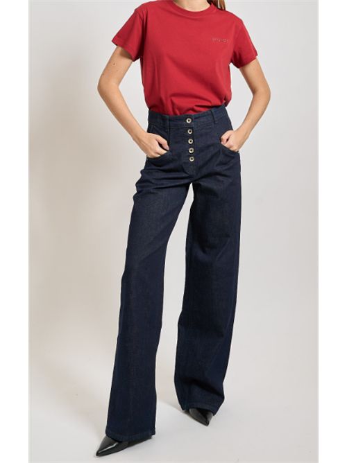 Pantalone Jeans a palazzo con bottoni Patrizia Pepe PATRIZIA PEPE | 8P0719-D113CA74